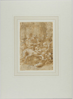 A 085b
<br/>
Kindermoord te Bethlehem
<br/>
<em>Raffaello Sanzio (1483-1520) - atelier van</em>